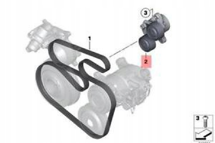 BMW E70 E71 E84 E90 E91 TENDEUR COURROIE MECHANICZNEGO 7823199 11287823199
