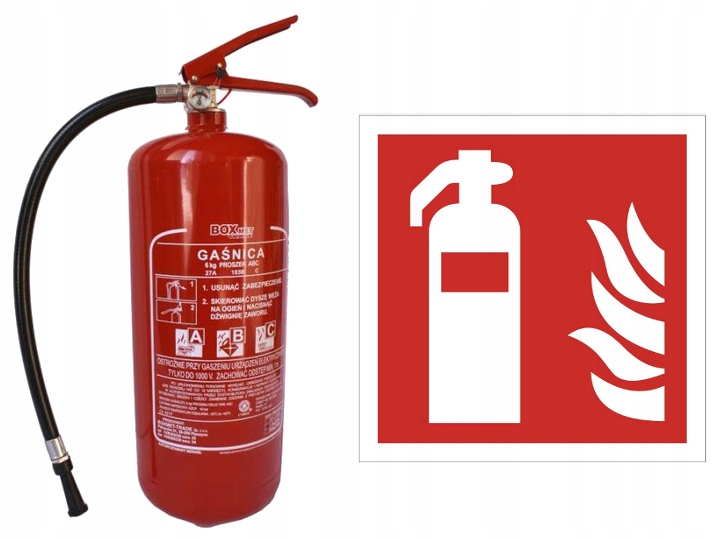 EXTINGUIDOR DE POLVO 6KG ABC CON MANOMETREM 6 KG OFERTA 