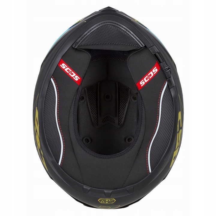 CASSIDA CASCO PARA MOTOCICLETA CON FIBRAS GT2 +GOLD VENTANAS 