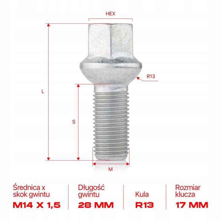 TORNILLOS PARA DISCOS KOL VW VOLKSWAGEN E-GOLF 