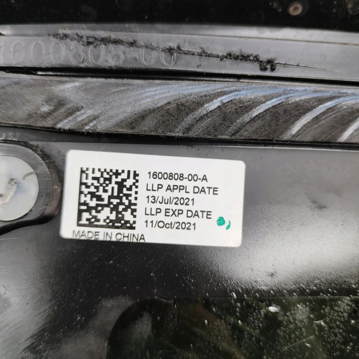 VITRE GAUCHE ARRIÈRE TESLA MODÈLE Y 160080800A 30398243 393KW 2021