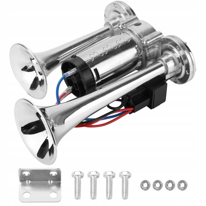 HAUT-PARLEUR KLAXON AVERTISSEUR SONORE SIGNAL SONORE AVEC COMPRESSEUR 12V 600DB