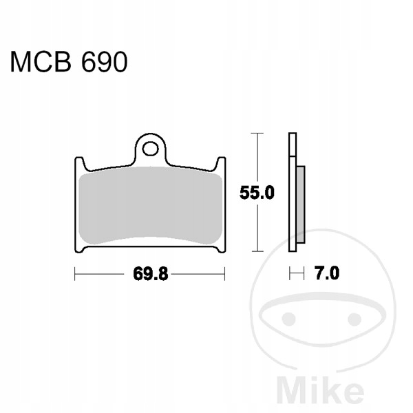 TRW MCB690SV KIT PLAQUETTES FREINS FREINS DISQUE