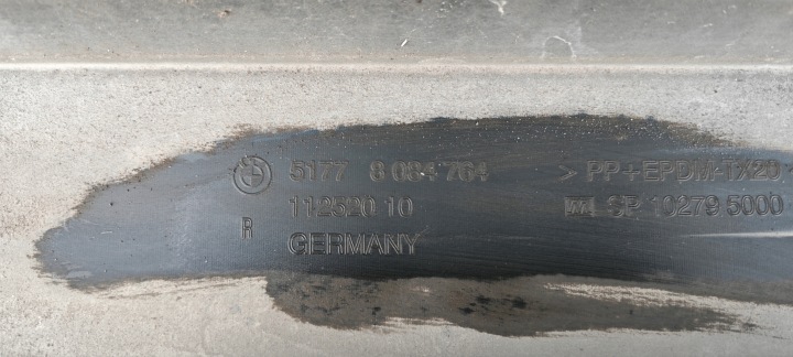 MOULURE REVÊTEMENT SEUIL SEUIL DROITE BMW I5 M60 G60 G61 51778084764