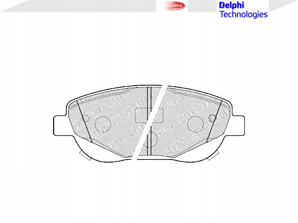 DELPHI PLAQUETTES FREIN LP2207