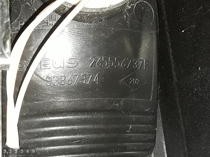2023 RENAULT TRAFIC III ARRIÈRE LANTERNE ARRIÈRE 265556737R 93867974