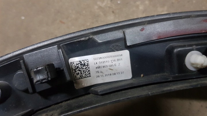 AUDI Q7 S LINE 4M MOULURE GARDE-BOUE GAUCHE ARRIÈRE 4M0853817E ORIGINAL