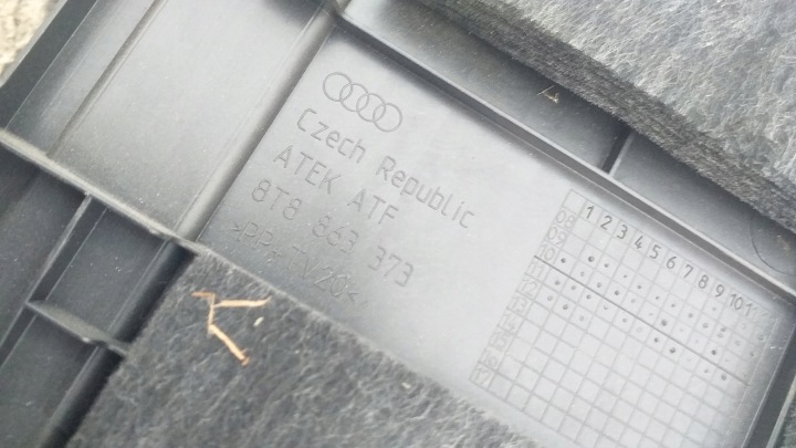 PLANCHER COUVERCLES DE COFFRE AUDI A5 SPORTBACK 8T 8T8863373