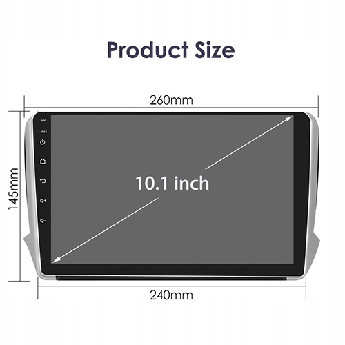 RADIO ANDROID PEUGEOT 208/2008 2012-19 SIM 4/32GB 