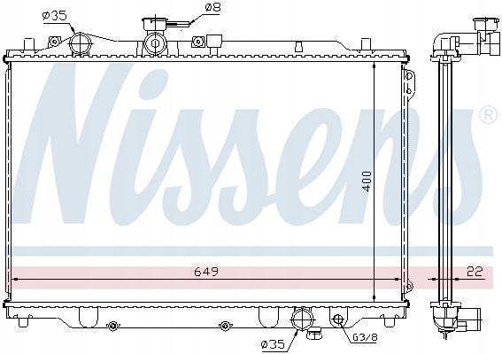 RADIATOR WATER 62405A NISSENS MAZDA 626 III photo 6 - milautoparts-fr.ukrlive.com