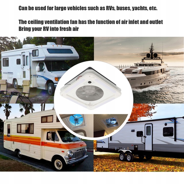 VENTILATEUR DE TOIT 12V VERS CAMPING-CAR REMORQUES