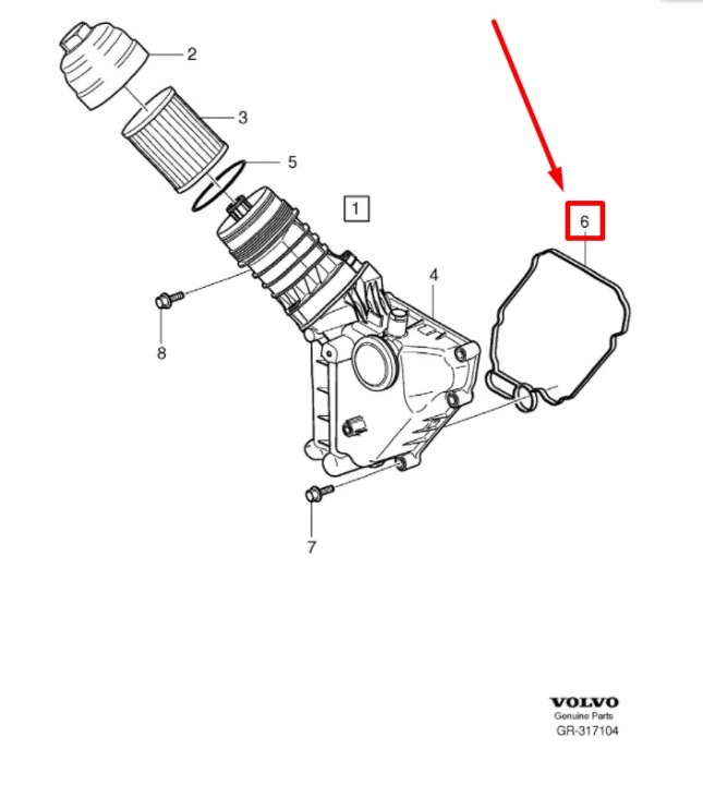 JOINT D'ÉTANCHÉITÉ CARCASSES FILTRE HUILES MOTEUR VOLVO XC70 MK2 30788492