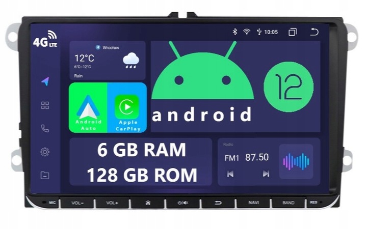 RADIO ANDROID VW GOLF V 5 VI 6 PASSAT B6 B7 CC POLO V TIGUAN I TOURAN I EOS 