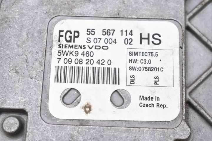 CONTRÔLEUR MOTEUR 55567114HS S0700402 OPEL ASTRA 3 III H 1.6 16V 115 KM