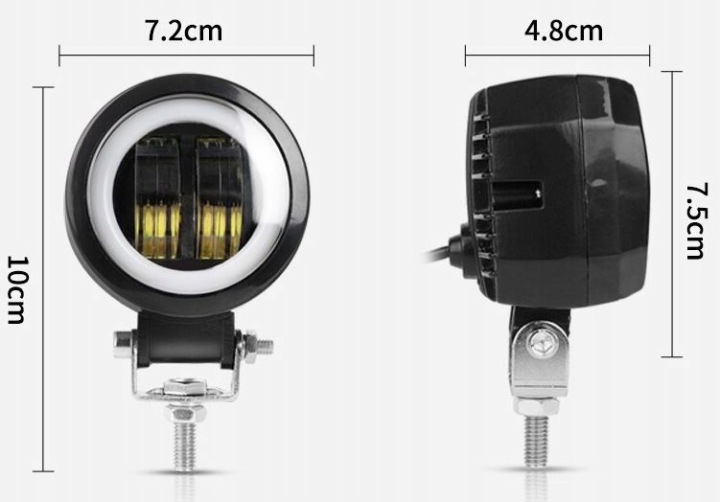 HALOGÈNES MOTOCYCLETTE RING LED PHARES PHARES