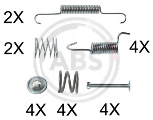 RESSORTS VERS PLAQUETTES FREIN SUBARU FORESTER 08-12 ABS