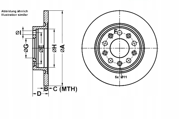 DISQUE FREIN ALFA T. GIULIETTA 1.4- 1.6- 2.0 JTDM 10-