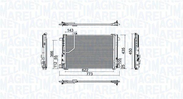 CONDENSATEUR RADIATEUR DU CLIMATISEUR 350203755000 photo 2 - milautoparts-fr.ukrlive.com