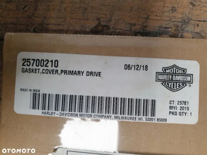 JOINT D'ÉTANCHÉITÉ COUVERCLES HARLEY DAVIDSON XG500 XG750 STREET 25700210