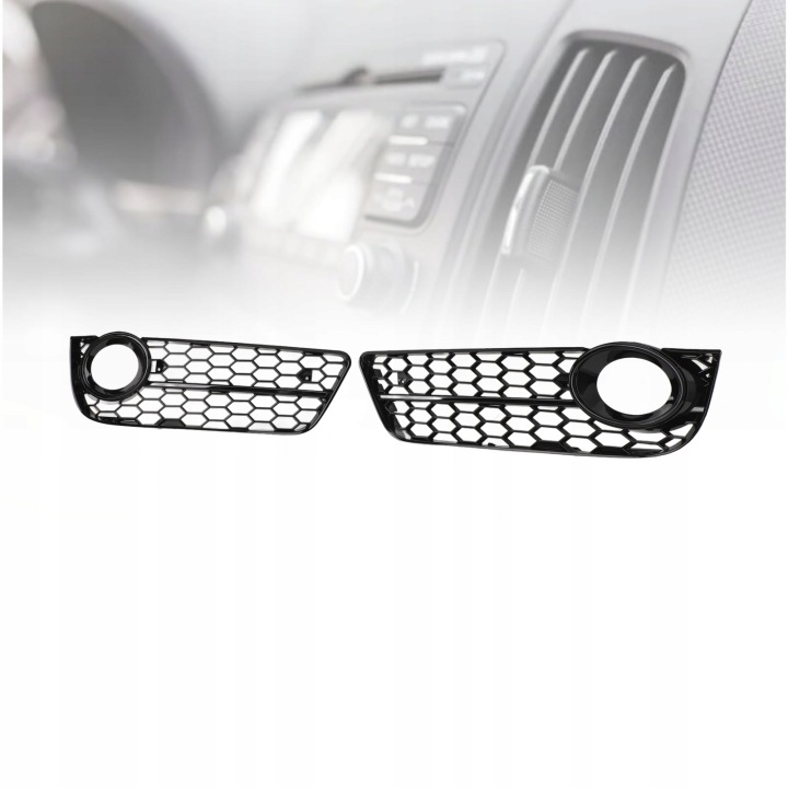 1 PAIRE MGLA FEUX GRILLE 8T0807681 GLISS BLISS NOIR AVANT PARE-CHOCS 2W