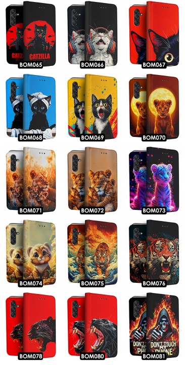 ÉTUI AVEC CLAPET SUR TÉLÉPHONE SAMSUNG GALAXY M55 5G CASE AVEC WZOREM VERRE