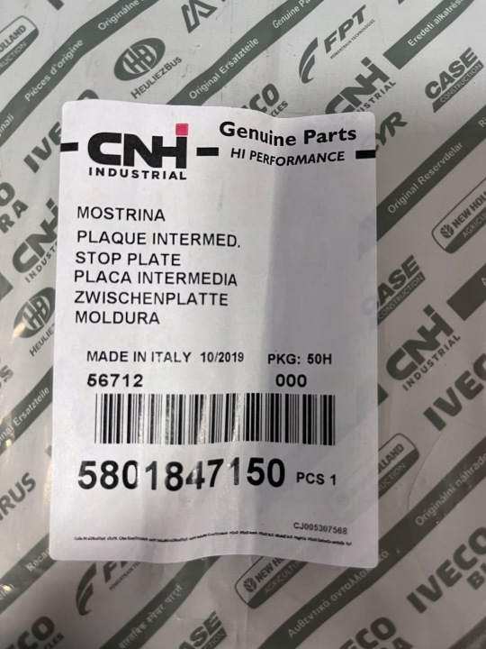 IVECO MOULURE SUR AILE GAUCHE SX 5801847150
