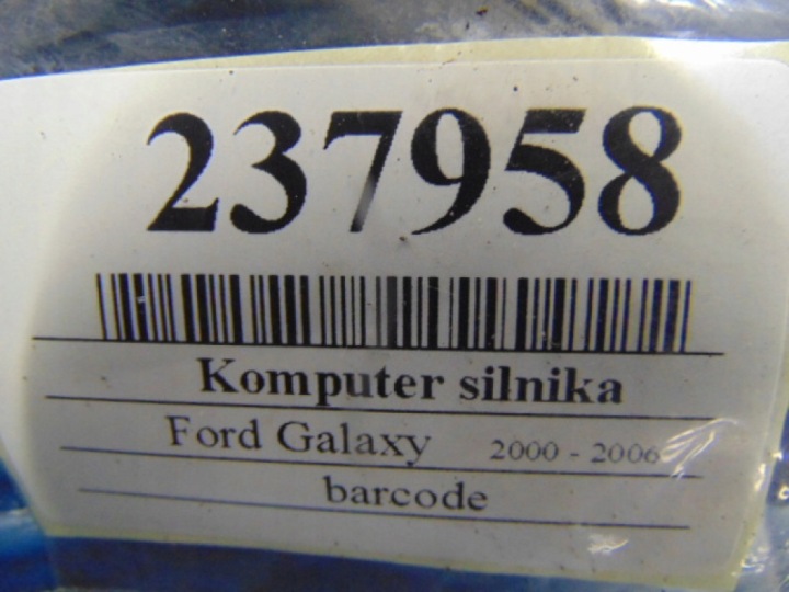 FORD GALAXY I LIFT 1.9TDI ORDINATEUR MOTEUR 038906019LD