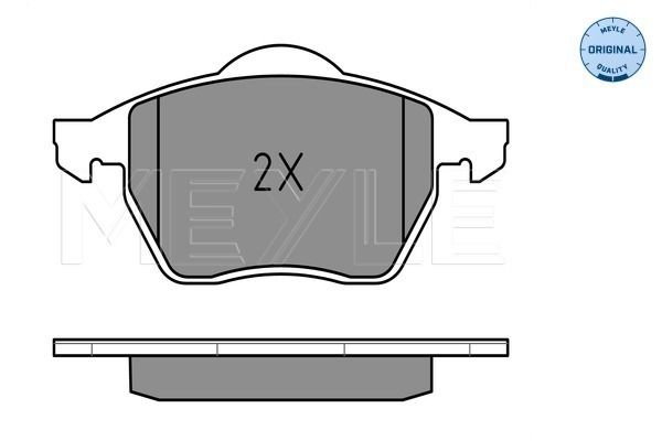 ZAPATAS DE FRENADO PARTE DELANTERA 025 230 1820/W MEYLE AUDI 