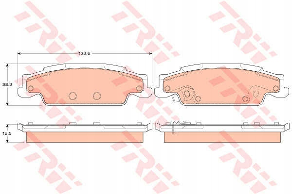 ZAPATAS DE FRENADO CADILLAC T. CTS 02- 07- STS 04- 10 