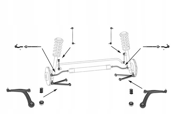 BFA838_C BRAS DE SUSPENSION SUSPENSIONS ROUES AVANT GAUCHE BAS AVANT
