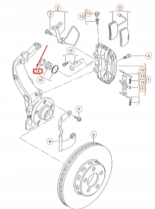 AUDI A8 D2 KIT JOINTS ÉTRIER AVANT STALEGO 4D0615507 ORIGINAL