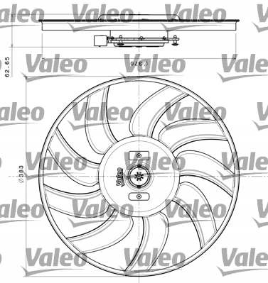 VALEO 696350 WENTYLATOR, CHLODZENIE DE MOTEUR photo 1 - milautoparts-fr.ukrlive.com