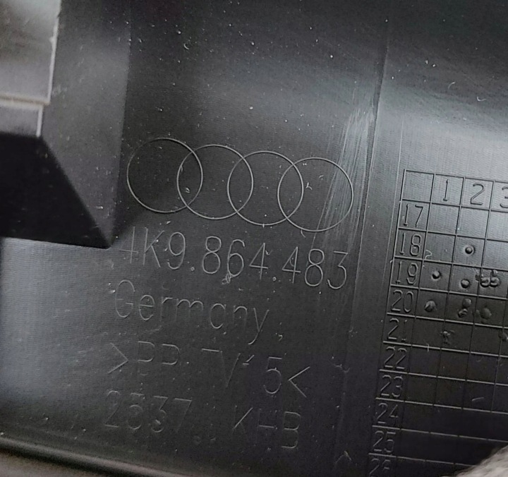 AUDI RS6 C8 2022 PROTECTION COURROIE COUVERCLES DE COFFRE