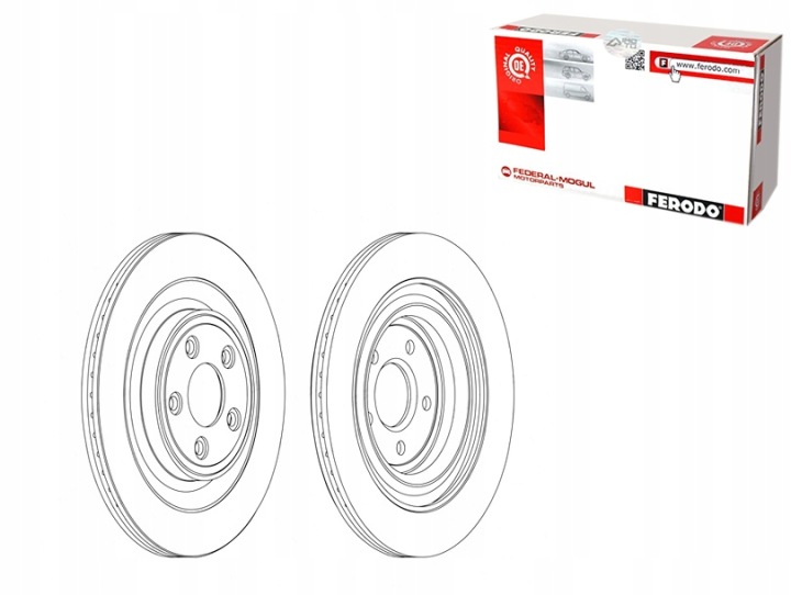 DISQUES FREIN ARRIÈRE FERODO DDF1703C