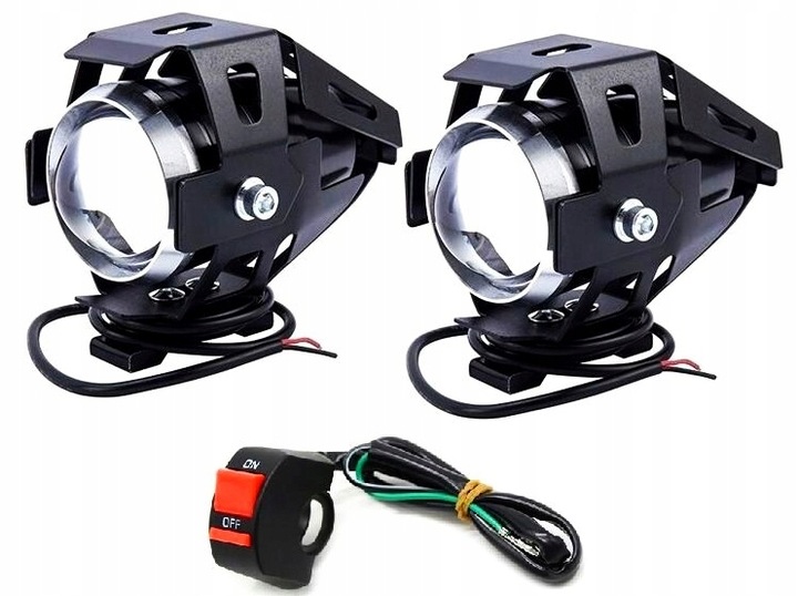 2X HALOGENAS LED ŽIBINTAS REFLEKTORIUS QUAD U5 JUNGIKLIS nuotrauka 1