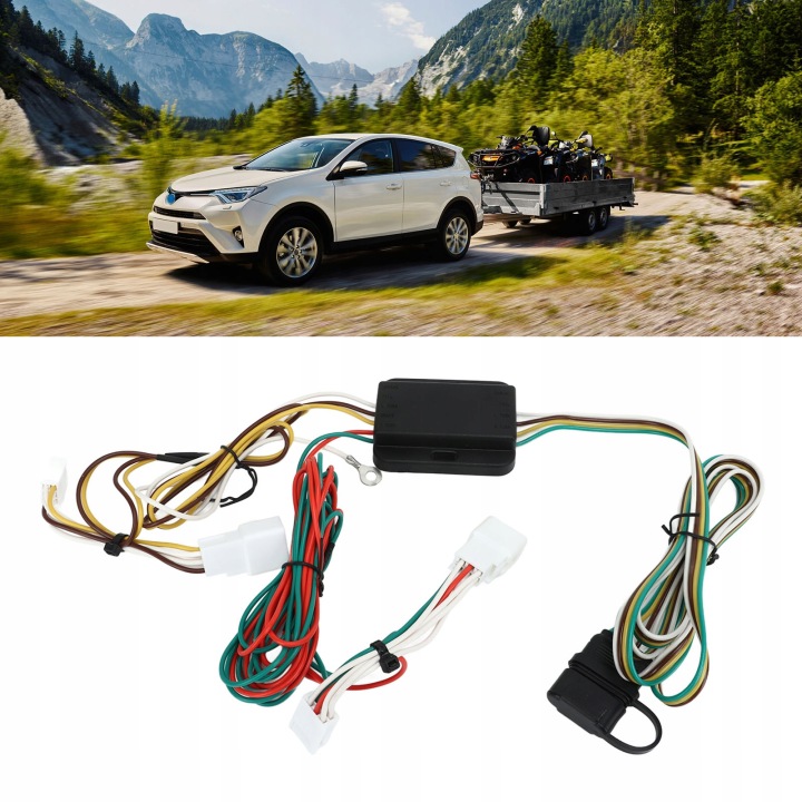 4 -PINOWA FAISCEAU DE CÂBLES FILS REMORQUES 55486 KIT ADAPTATEUR CÂBLAGE EG