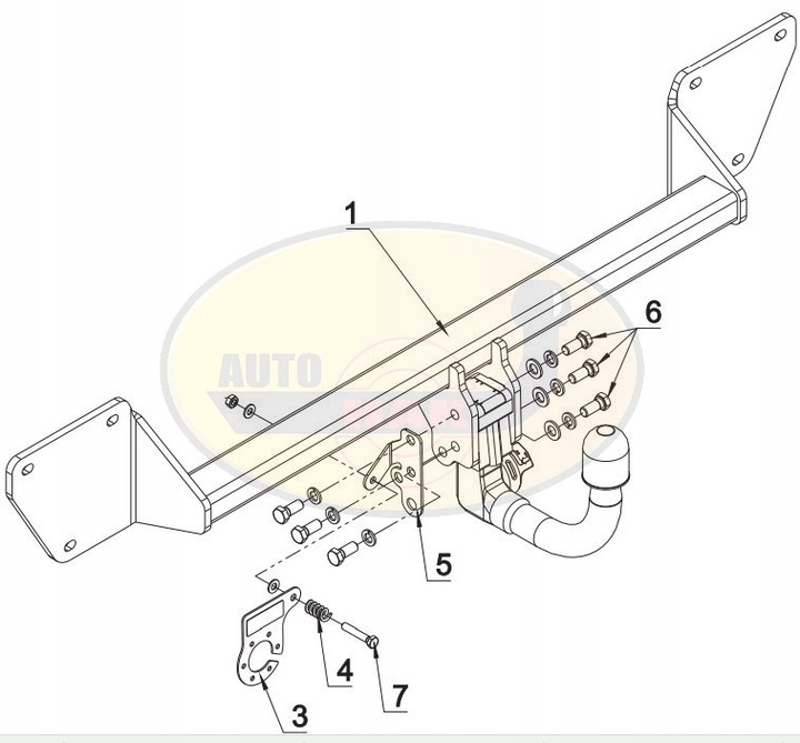 BARRA DE REMOLQUE + MÓDULO 7 PIN MINI COOPER COUTRYMAN 2010-2016 