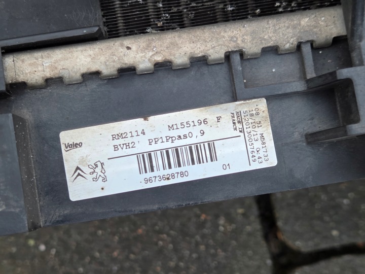308 T9 CITROEN C4 PICASSO II THP HDI RADIATEURS VENTILATEUR ENSEMBLE 2013R