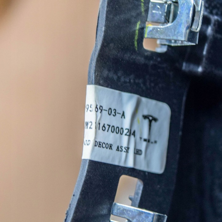 TESLA MODÈLE Y 2021 CHÂSSIS BOÎTE À GANTS TABLEAU DE BORD INSTRUMENTATION
