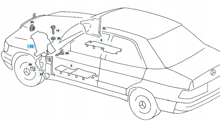 PROTECTION INFÉRIEURE TABLEAU DE BORD CONDUCTEUR MERCEDES W201 190 2016840537