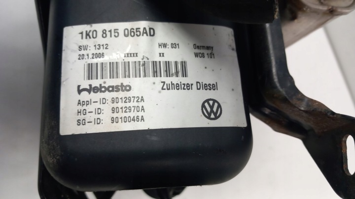 VW TOURAN I CHAUFFAGE CHAUFFAGE WEBASTO 1K0815065AD