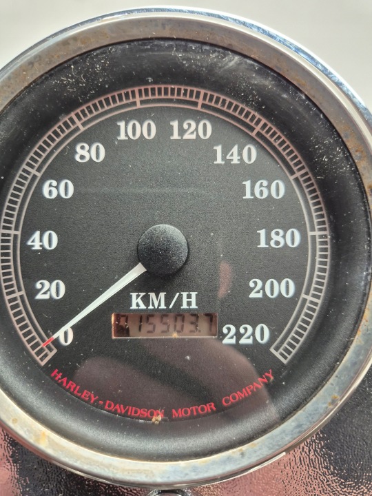 HARLEY DAVIDSON SOFTAIL SPRINGER 1300(98) COMPTEUR COMPTEUR DE VITESSE TÉMOINS