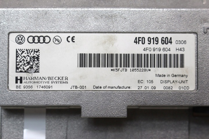 AUDI A4 A5 A6 Q5 Q7 MONITEUR LCD MMI 3G 4F0919604 8F0919604 8R0919604 8R0919
