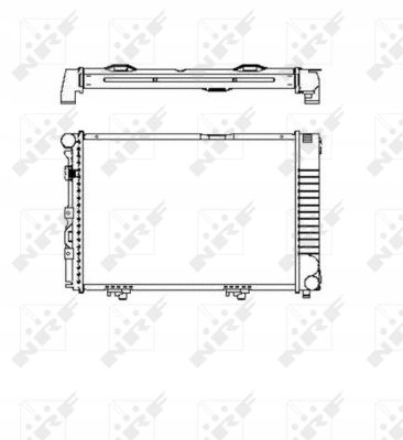 NRF 58719 RADIATEUR SYSTÈME REFROIDISSEMENT MOTEUR