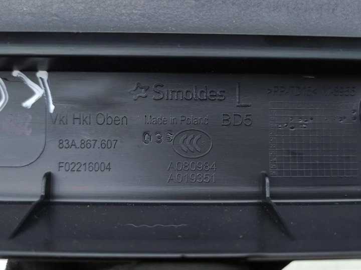 WYKONZENIE COUVERCLES COUVERCLES DE COFFRE AUDI Q3 (F3) A080984 2.0L GASOLINE 110KW 2019