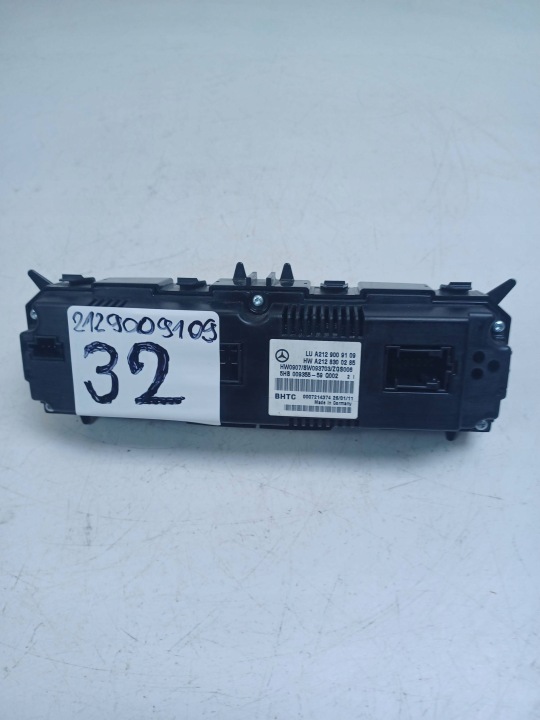 PANNEAU CLIMATISATION MERCEDES-BENZ E W212 212 A2129009109