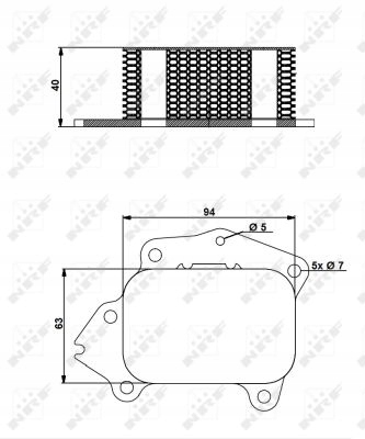 RADIATEUR HUILES NRF 31174 RADIATEUR HUILES HUILE MOTEUR