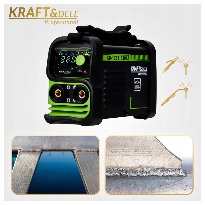 SPAWARKA INWERTOROWA INWERTEROWA 330A LCD MMA IGBT TIG LIFT CAPOT CONDUITES DE DÉRIVATION