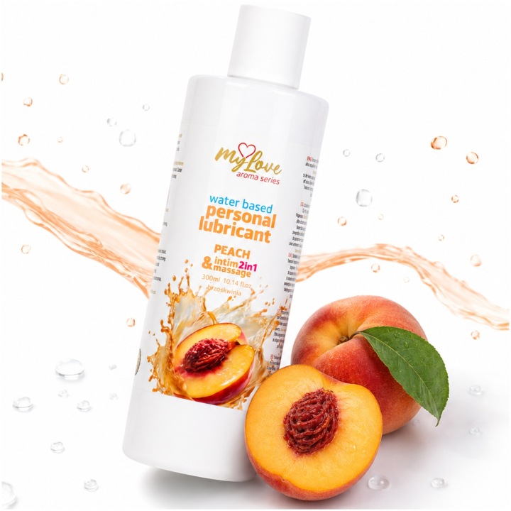 MYLOVE AROMA SERIES INTIM&MASSAGE 2IN1 PEACH 300ML