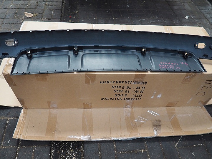 VW TOUAREG 7L DOUBLURE SPOILER PARE-CHOCS ARRIÈRE 7L6807521 NEUF